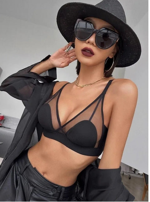 New small breast ultra-thin sexy lace ultra-thin sexy lace without steel ring bra CODE: KAR3009