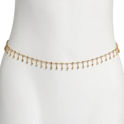 New Fashion Punk Rhinestone Tassel Belly Chain CODE: KAR3010