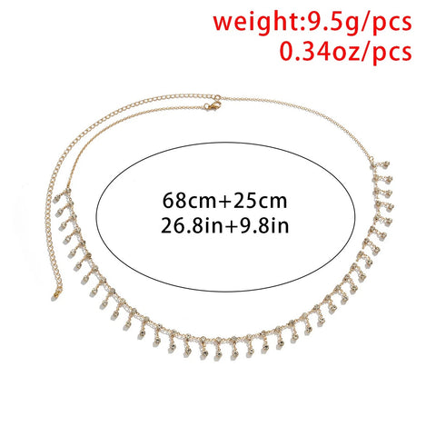 New Fashion Punk Rhinestone Tassel Belly Chain CODE: KAR3010