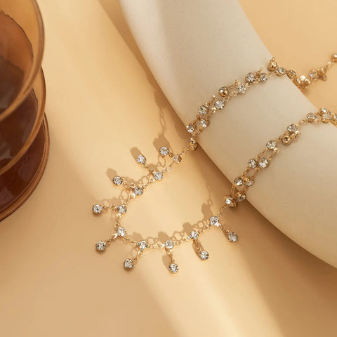 New Fashion Punk Rhinestone Tassel Belly Chain CODE: KAR3010