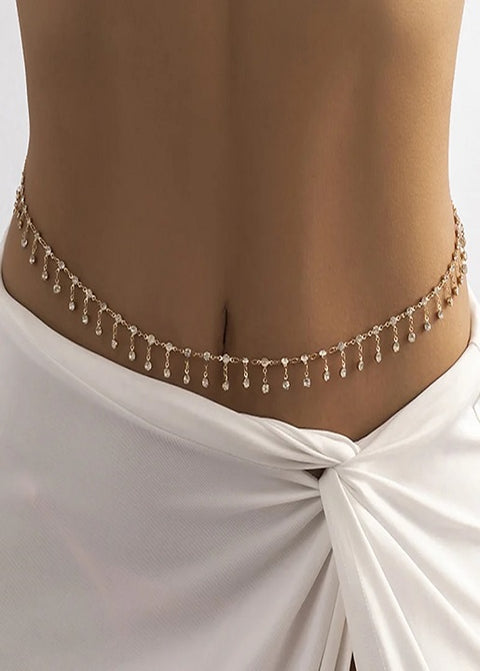 New Fashion Punk Rhinestone Tassel Belly Chain CODE: KAR3010