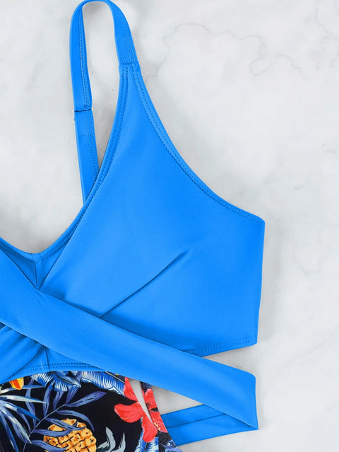 New printed hollow lace sexy bikini swimsuit CODE: KAR3020
