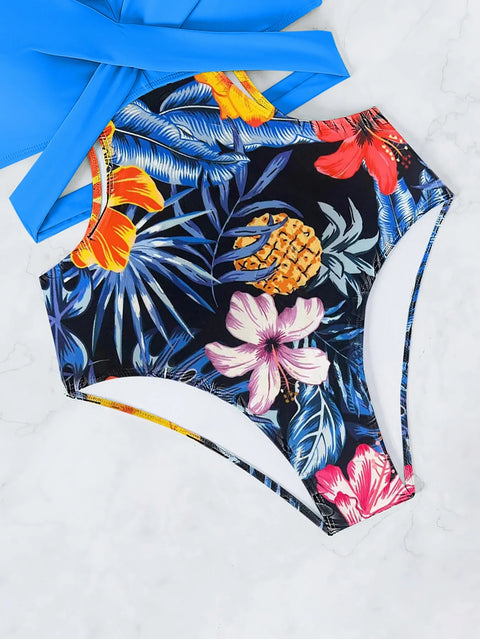 New printed hollow lace sexy bikini swimsuit CODE: KAR3020