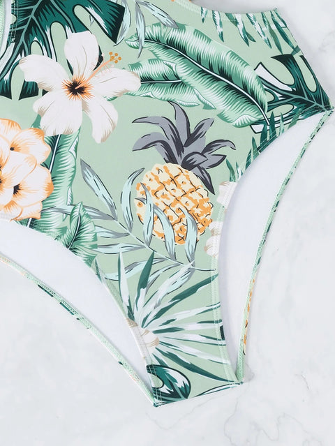 New printed hollow lace sexy bikini swimsuit CODE: KAR3020