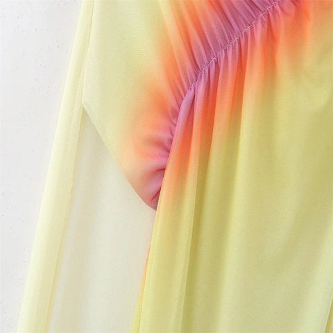 New Diagonal Collar Irregular Hollow Out Backless Sleeveless Dress CODE: KAR3022