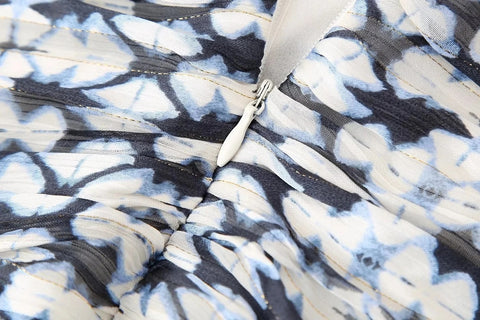 Summer Long Sleeve Casual Print Mini Dress CODE: KAR3035