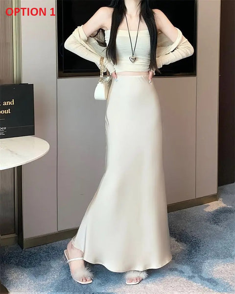 New Fashion A-line Casual High Waist Skirt CODE: KAR3038