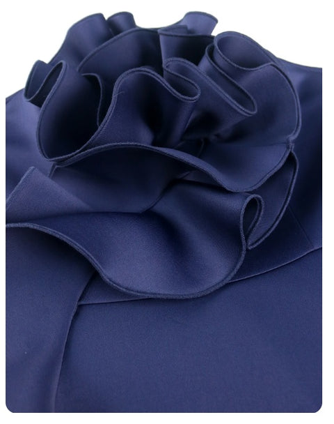 New High Waist Ruffles Flower Wedding Guest Party Dress CODE: KAR3044