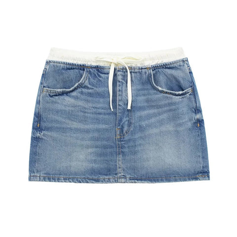 New style casual niche patchwork denim skirt CODE: KAR3046