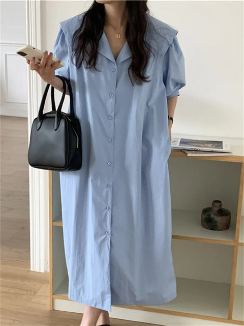 New Straight Sweet Hot Solid Long Dress CODE: KAR3048