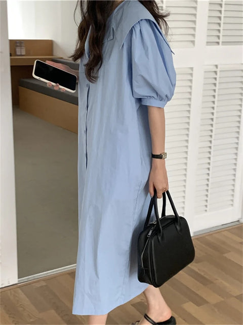 New Straight Sweet Hot Solid Long Dress CODE: KAR3048