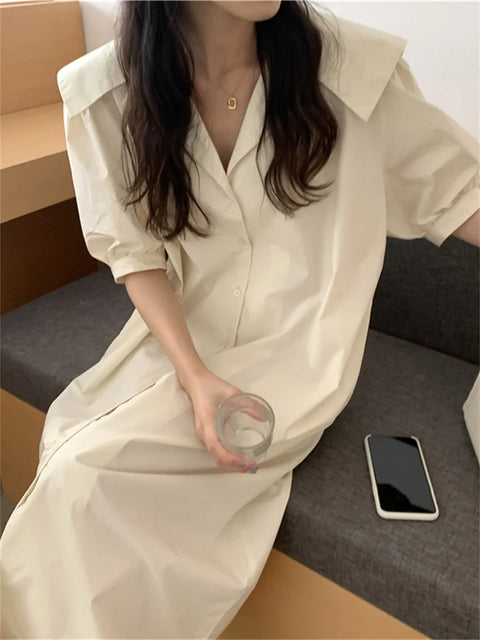 New Straight Sweet Hot Solid Long Dress CODE: KAR3048