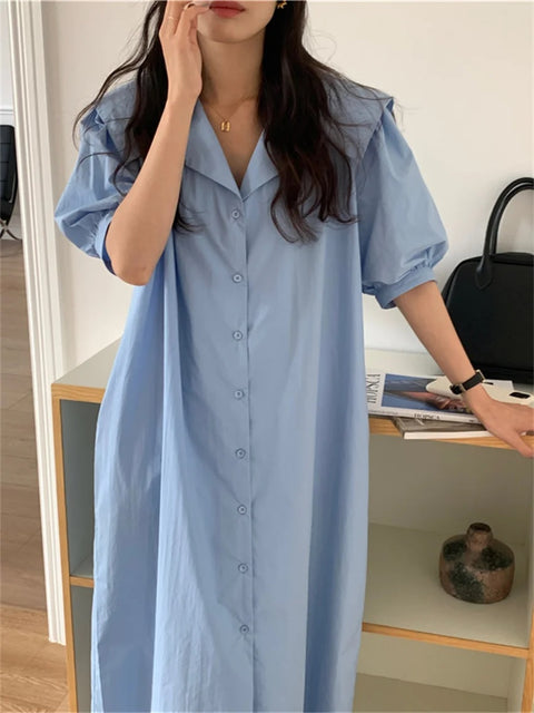 New Straight Sweet Hot Solid Long Dress CODE: KAR3048