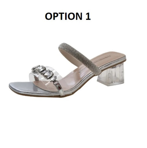 New Summer Fashion Crystal Clear Transparent Heel CODE: KAR3049
