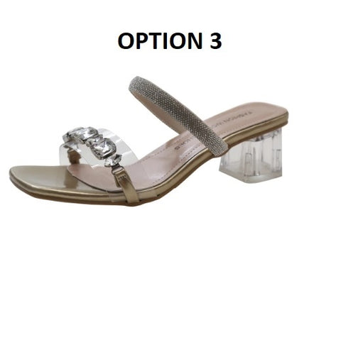 New Summer Fashion Crystal Clear Transparent Heel CODE: KAR3049