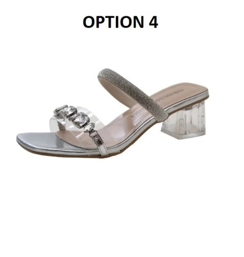 New Summer Fashion Crystal Clear Transparent Heel CODE: KAR3049