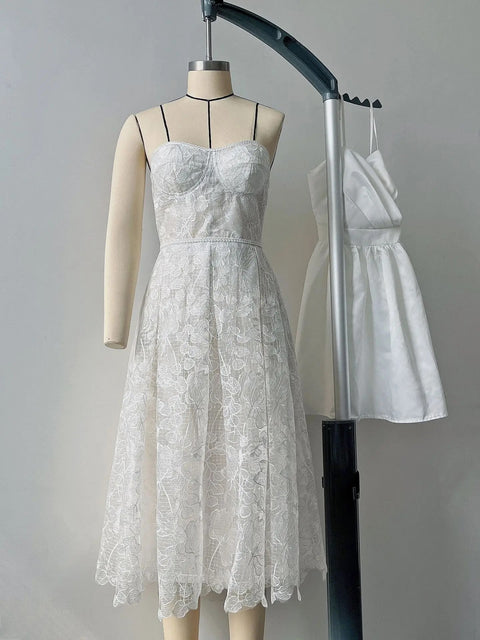 New Embroidered Flowers Elegant Strapless Sexy Club Dance Dress CODE: KAR3056