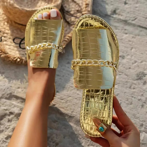 Summer and Autumn New Open-toed Flip-flops Flat CODE: KAR3069