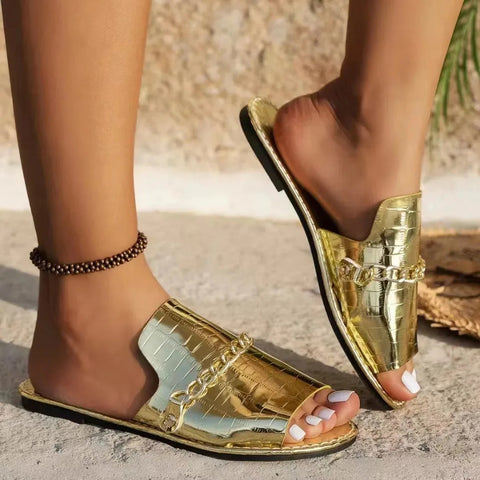 Summer and Autumn New Open-toed Flip-flops Flat CODE: KAR3069