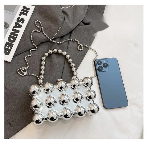 New One Shoulder Fashion Design Same Chain Box Bag CODE: KAR3074
