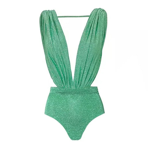 New Luxury One Piece Swimsuit With Skirt Two Piece Set Swimwear CODE: KAR3077