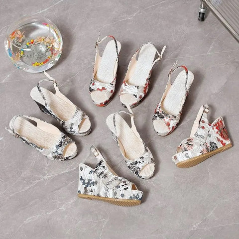 Summer Open Toe High Heel Clogs Wedge Platform Sandal CODE: KAR3083