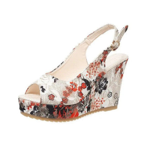 Summer Open Toe High Heel Clogs Wedge Platform Sandal CODE: KAR3083