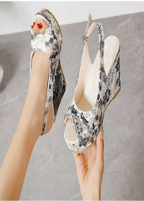 Summer Open Toe High Heel Clogs Wedge Platform Sandal CODE: KAR3083