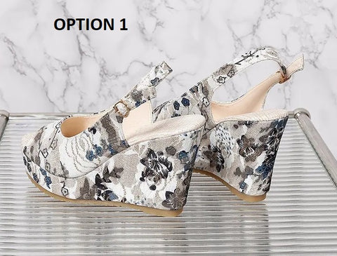 Summer Open Toe High Heel Clogs Wedge Platform Sandal CODE: KAR3083
