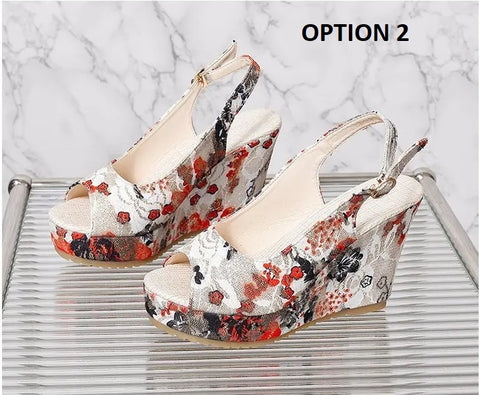 Summer Open Toe High Heel Clogs Wedge Platform Sandal CODE: KAR3083