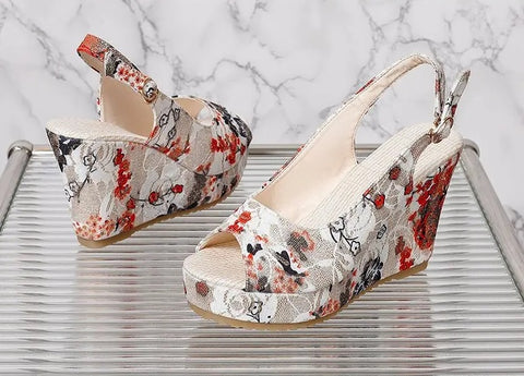 Summer Open Toe High Heel Clogs Wedge Platform Sandal CODE: KAR3083
