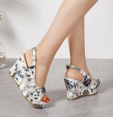 Summer Open Toe High Heel Clogs Wedge Platform Sandal CODE: KAR3083