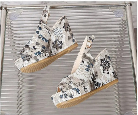 Summer Open Toe High Heel Clogs Wedge Platform Sandal CODE: KAR3083