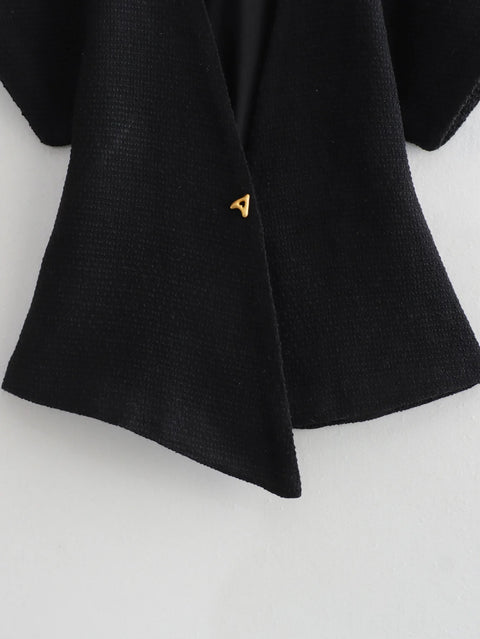 Vintage V Neck Stylish Fashion One Button Top CODE: KAR3102