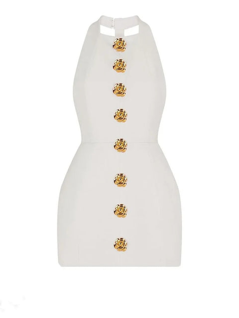 Summer Sexy Backless Sleeveless Slim Short Dresses CODE: KAR3109