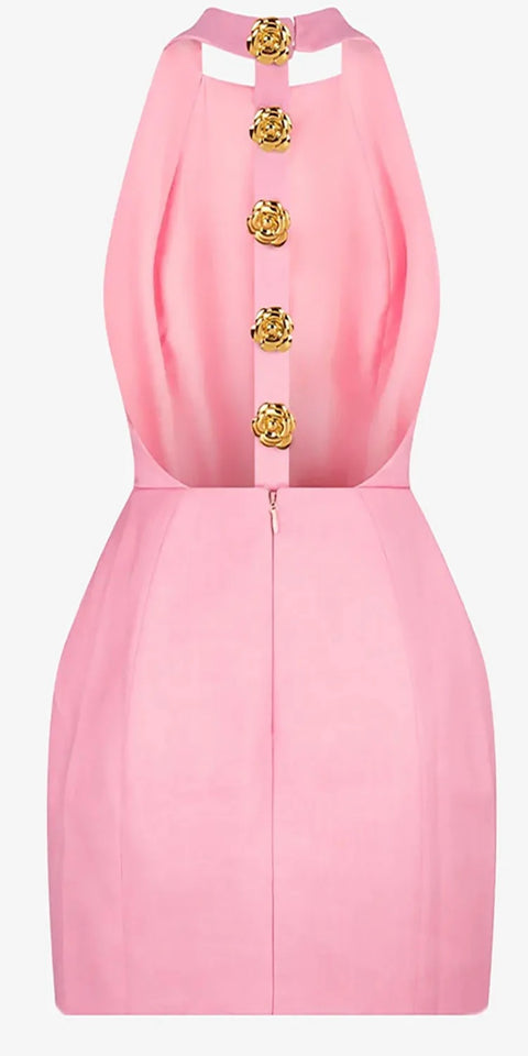 Summer Sexy Backless Sleeveless Slim Short Dresses CODE: KAR3109
