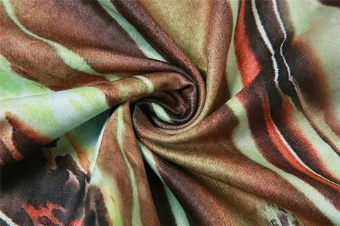 Summer One Shoulder Crop Print Tank Top CODE: KAR3115