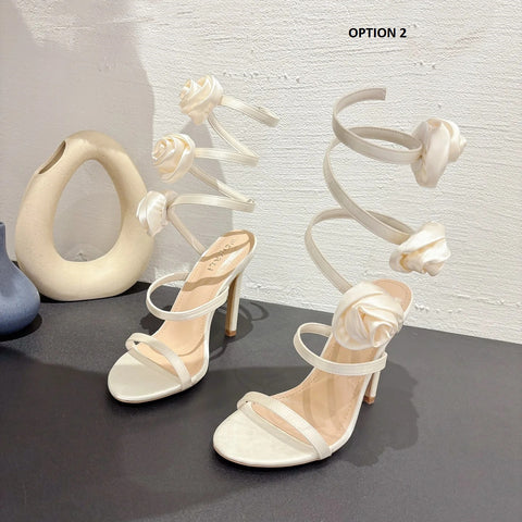 New Shallow Mouth Open Toe Big Original Heeled Sandals CODE: KAR3120