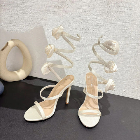 New Shallow Mouth Open Toe Big Original Heeled Sandals CODE: KAR3120