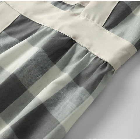 Elegant Flying Sleeve Square Neck Stitching Slim Contrast Striped Dress CODE: KAR3123