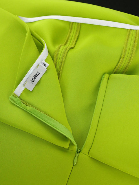 New Big Bow Neck Empire Asymmetrical A Line Party Dress CODE: KAR3126