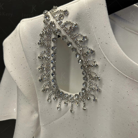 Summer Sequins Full of Stars Series Diamond Solid Top CODE : KAR3130