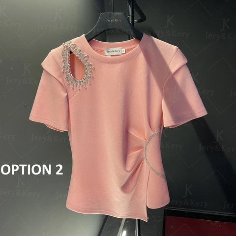 Summer Sequins Full of Stars Series Diamond Solid Top CODE : KAR3130
