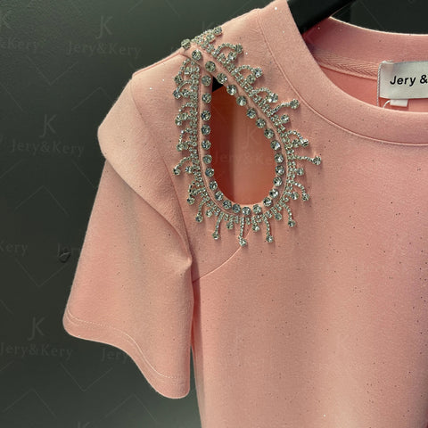 Summer Sequins Full of Stars Series Diamond Solid Top CODE : KAR3130