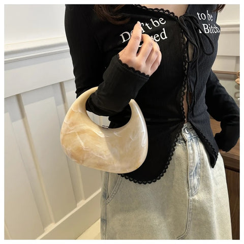 New Fashion Ice Crack Acrylic Shell Handbag CODE: KAR3135