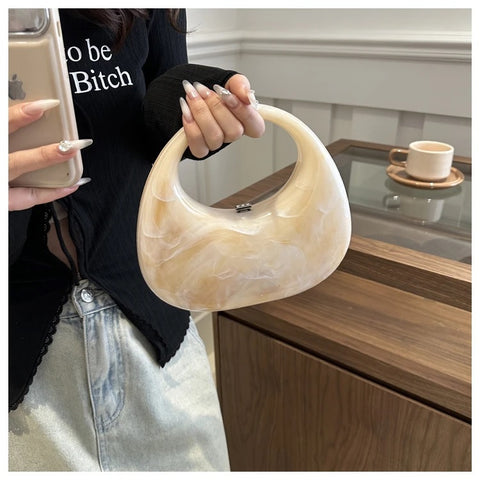 New Fashion Ice Crack Acrylic Shell Handbag CODE: KAR3135