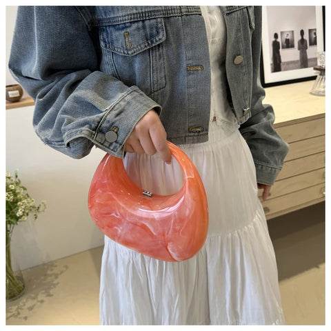 New Fashion Ice Crack Acrylic Shell Handbag CODE: KAR3135