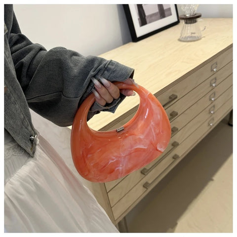 New Fashion Ice Crack Acrylic Shell Handbag CODE: KAR3135