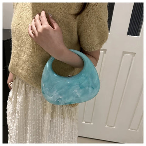 New Fashion Ice Crack Acrylic Shell Handbag CODE: KAR3135