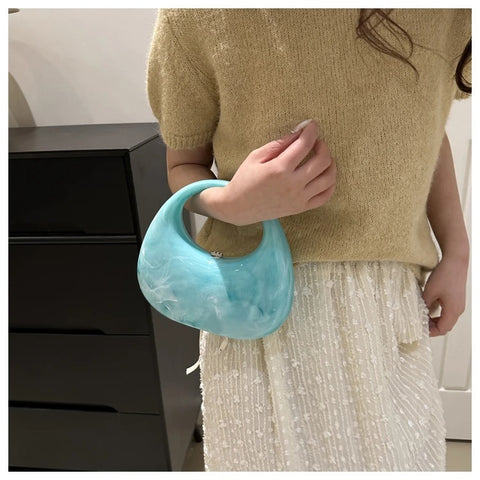 New Fashion Ice Crack Acrylic Shell Handbag CODE: KAR3135